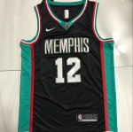 NBA 12 Morant Grizzlies 20-21 authentique Maillot noir